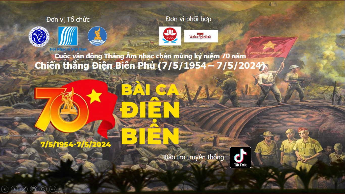 Cuộc vận động Tháng Âm nhạc chào mừng kỷ niệm 70 năm Chiến thắng Điện Biên Phủ (7/5/1954 – 7/5/2024)